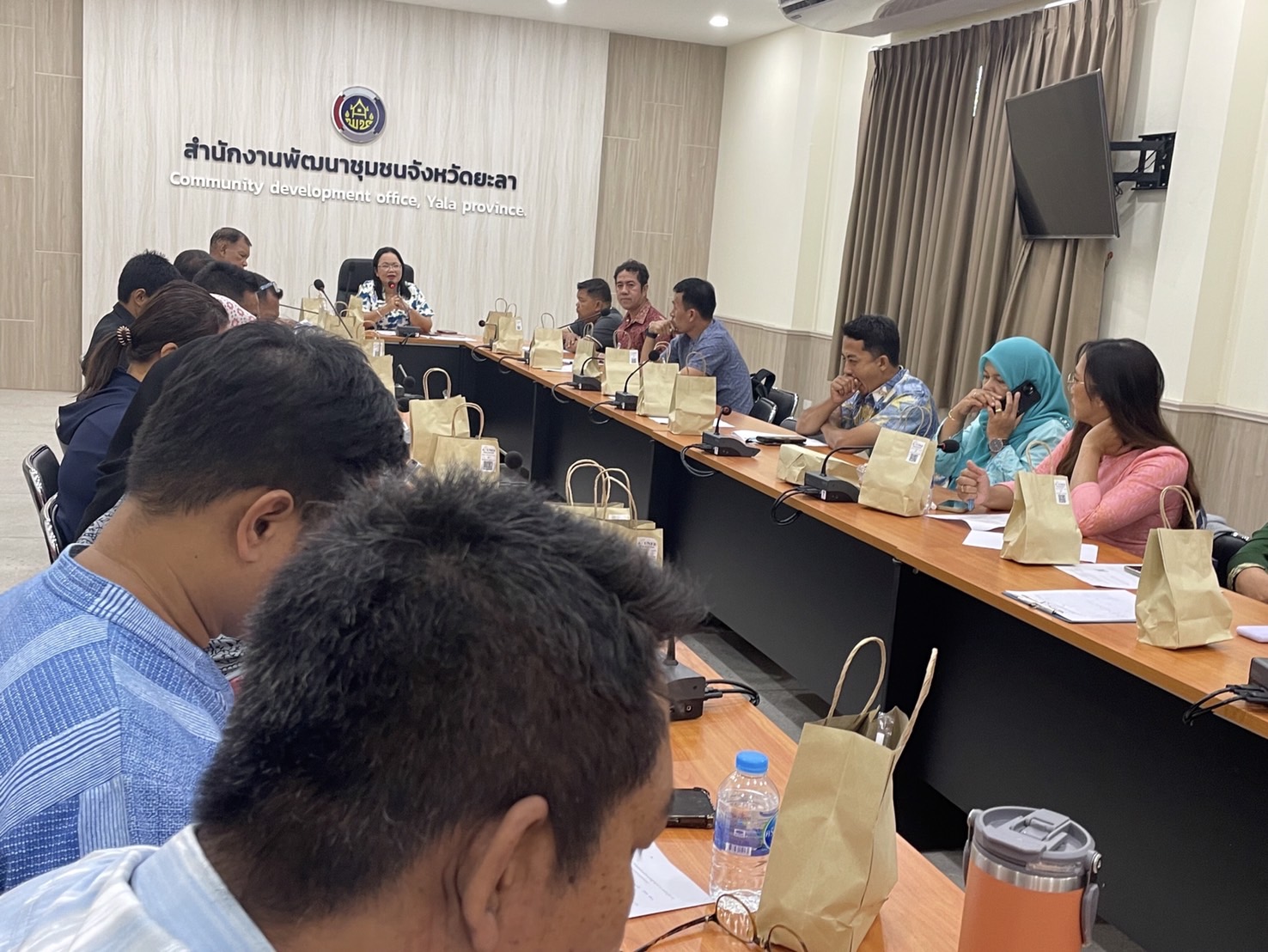 พช.ยะลา จัดประชุมคณะกรรมการเครือข่ายกลุ่มออมทรัพย์เพื่อการผลิตจังหวัดยะลาเเละเจ้าหน้าที่รับผิดชอบงานทุนชุมชนระดับอำเภอ 