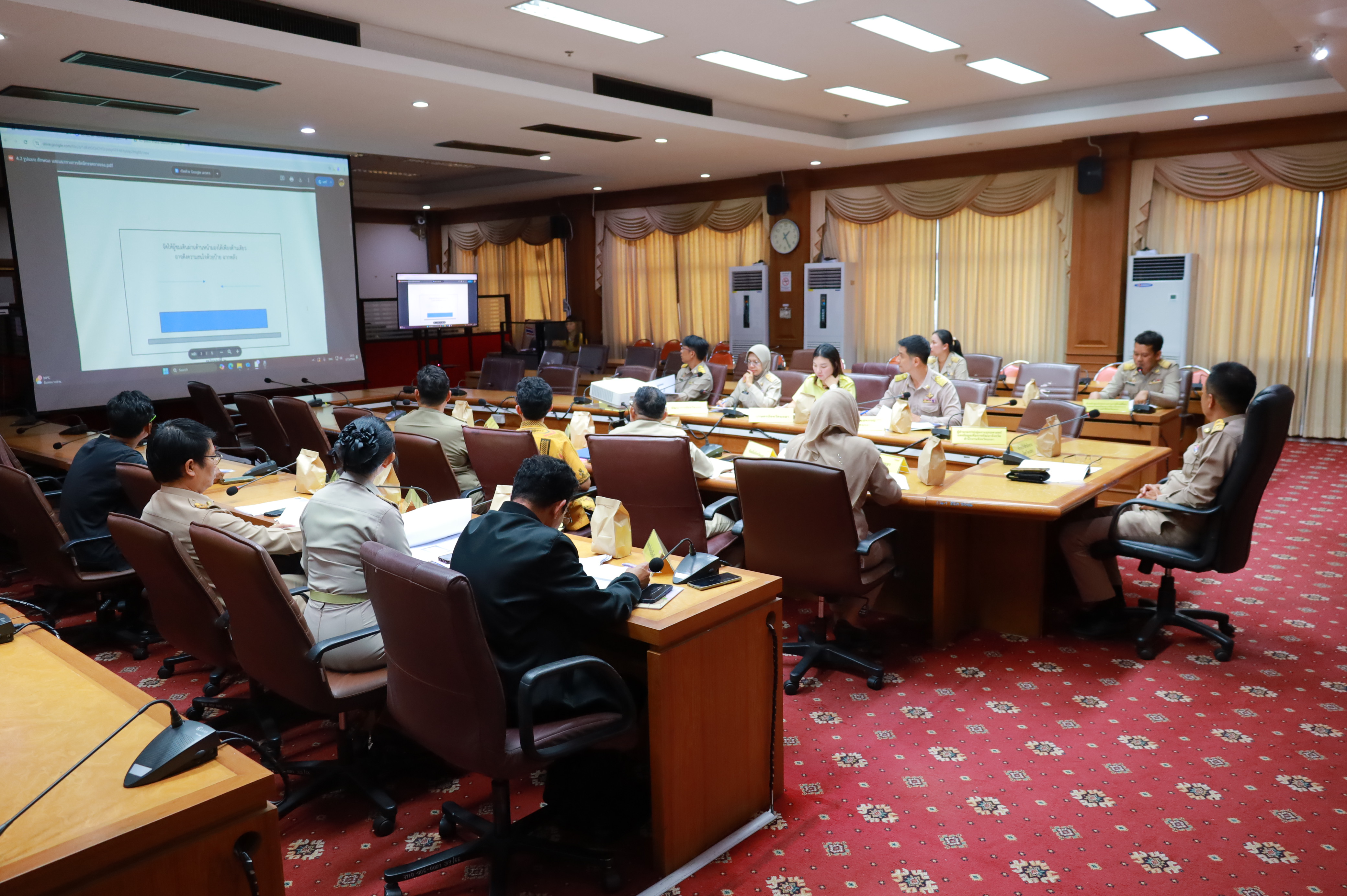 พช.ยะลา ร่วมประชุมกำหนดแนวทางการจัดนิทรรศการของ อพ.สธ.จังหวัดยะลา ครั้งที่ 12