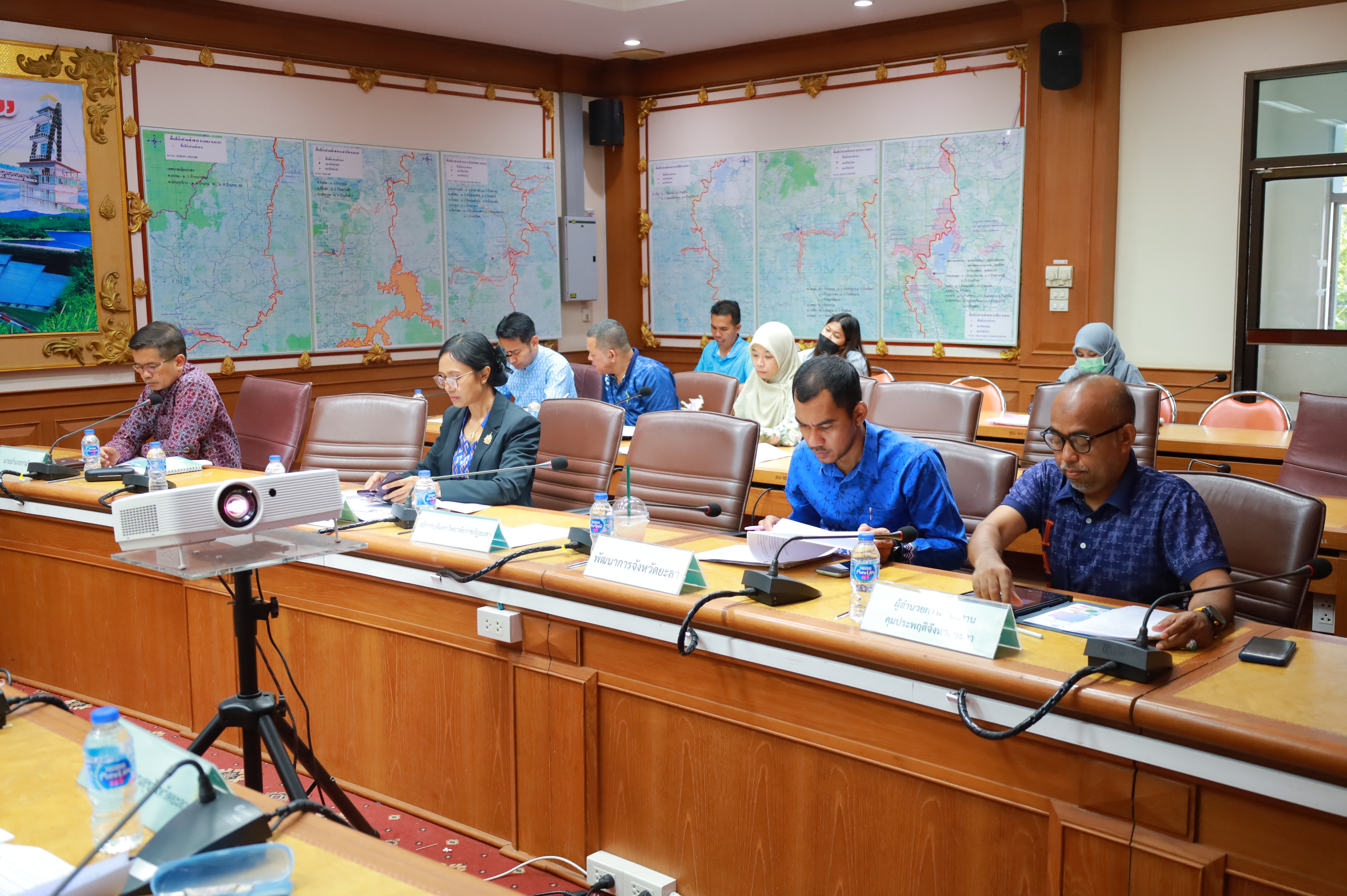 พช.ยะลา ร่วมประชุมคณะกรรมการบริหารความร่วมมือของประชาชนในการสร้างเครือข่ายความร่วมมือในการป้องกันและปราบปรามยาเสพติดของชุมชนในพื้นที่จังหวัดยะลา