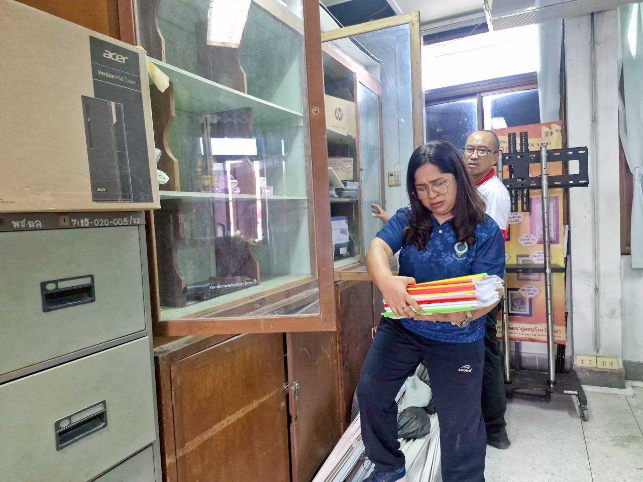 พช.ยะลา ขับเคลื่อนกิจกรรม 5 ส จัดระเบียบความเรียบร้อยสำนักงาน ภายใต้โครงการพัฒนาชุมชนใสสะอาด