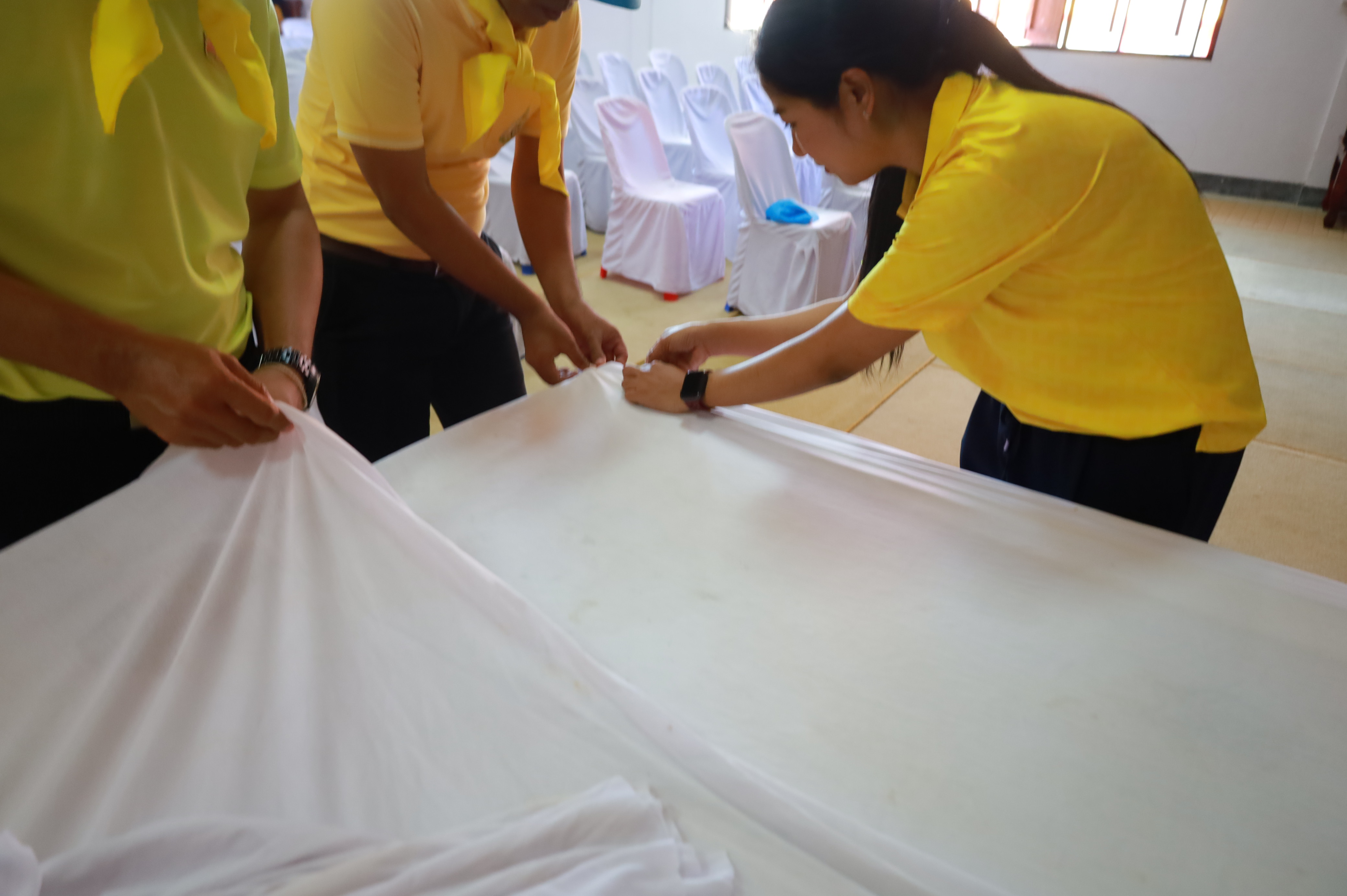 พช.ยะลา จัดกิจกรรมจิตอาสา จัดสถานที่และพัฒนาบริเวณวัดนิโรธสังฆาราม (วัดหัวควน)