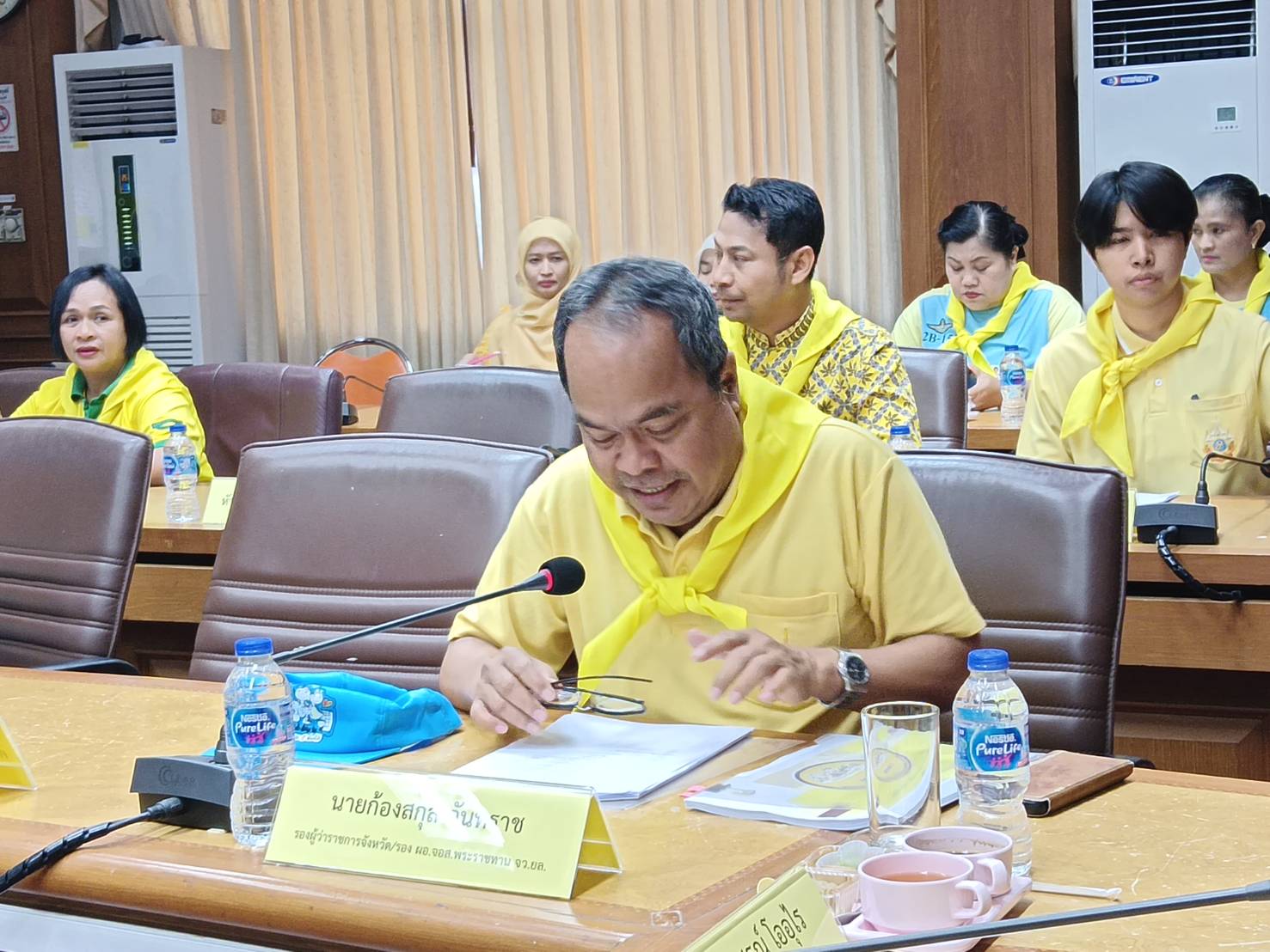 พช.ยะลา ร่วมต้อนรับการตรวจเยี่ยมและเข้าร่วมประชุมขับเคลื่อนการดำเนินงานโครงการจิตอาสาพระราชทานในพื้นที่จังหวัดชายแดนใต้