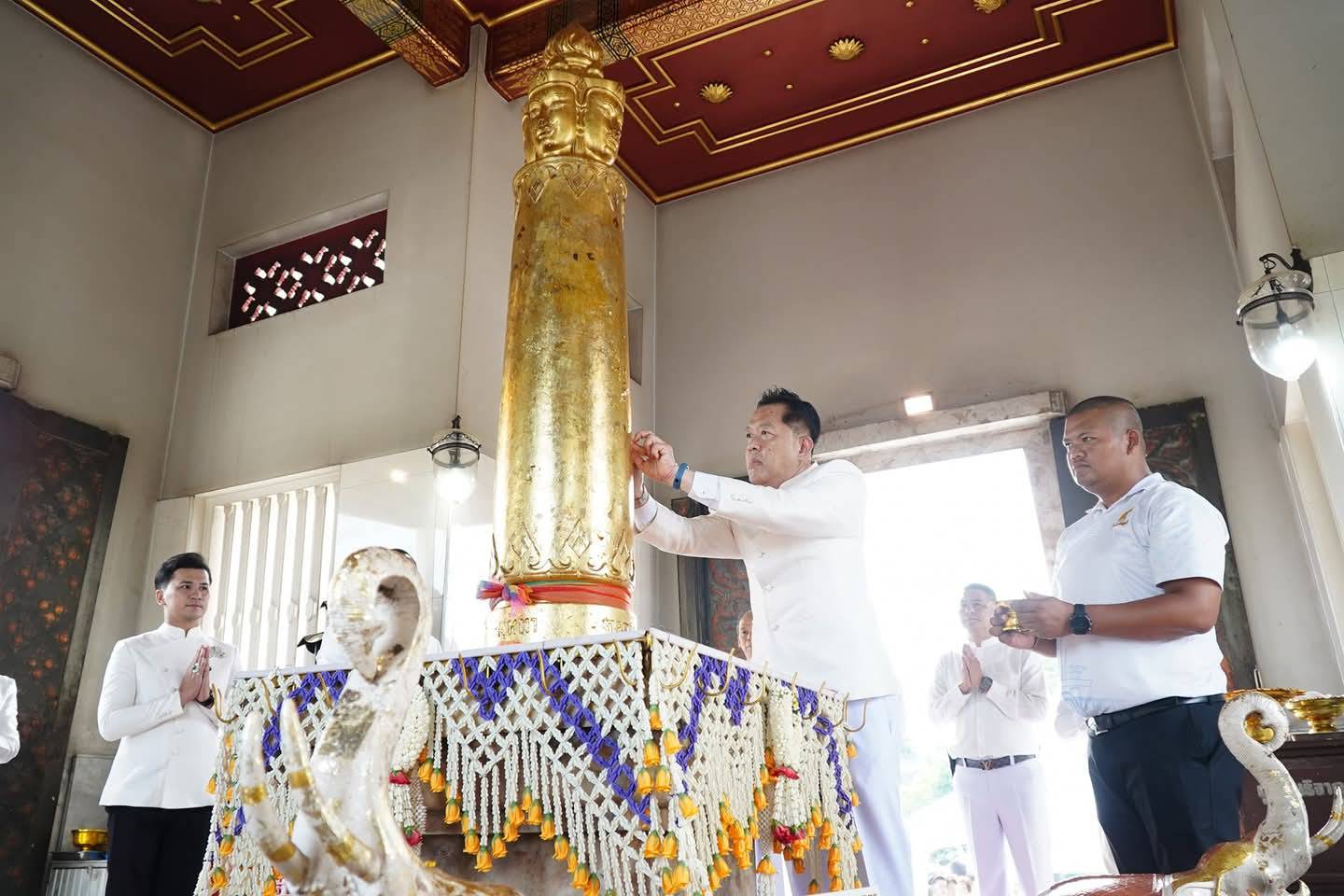 พช.ยะลา ร่วมพิธีอัญเชิญหลักเมืองจำลอง ประดิษฐานที่ศาลหลักเมืองยะลา
