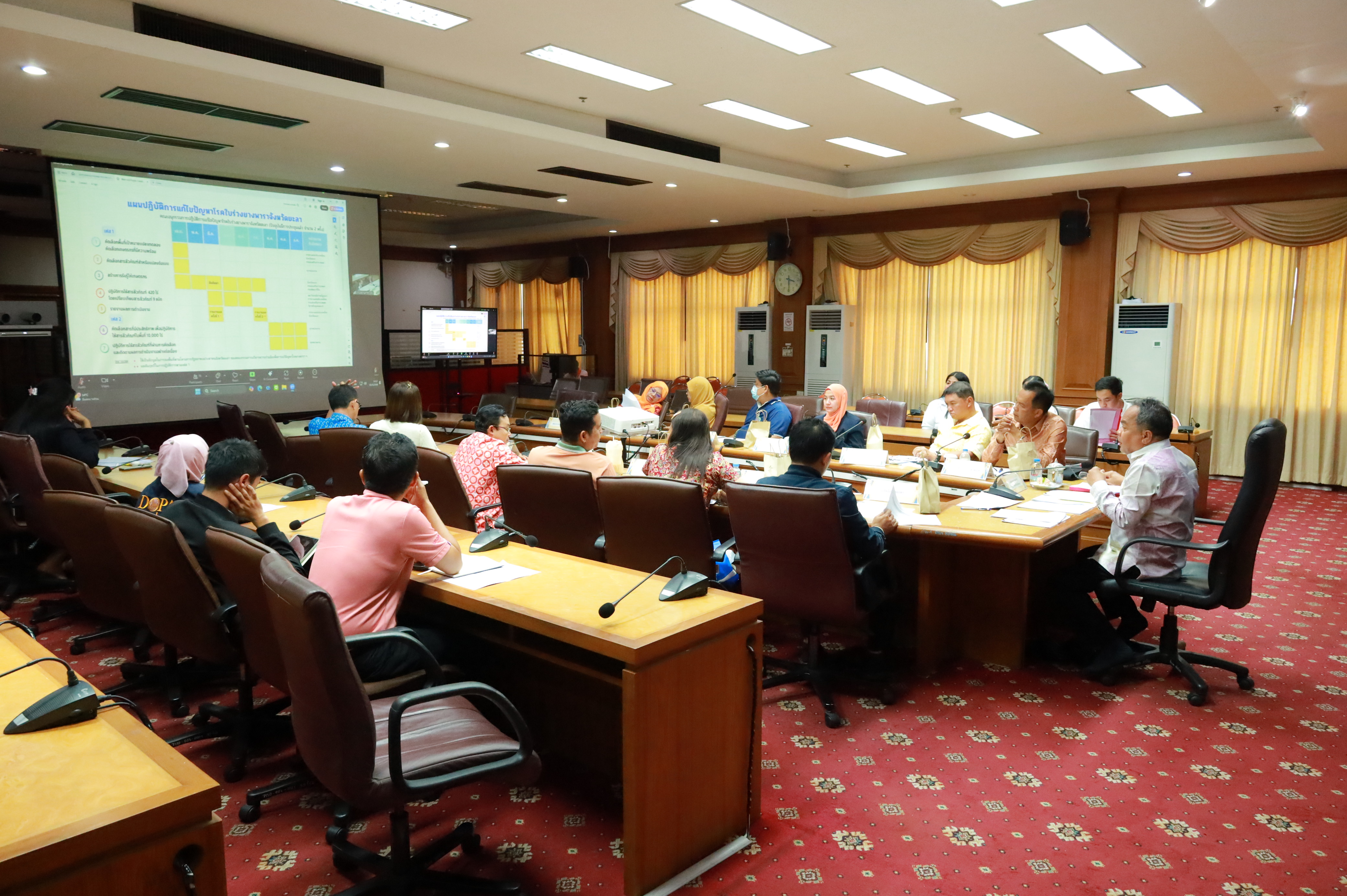 พช.ยะลา ร่วมประชุมคณะกรรมการอำนวยการโครงการรัฐสภาพบประชาชนจังหวัดยะลา สภาผู้แทนราษฎร