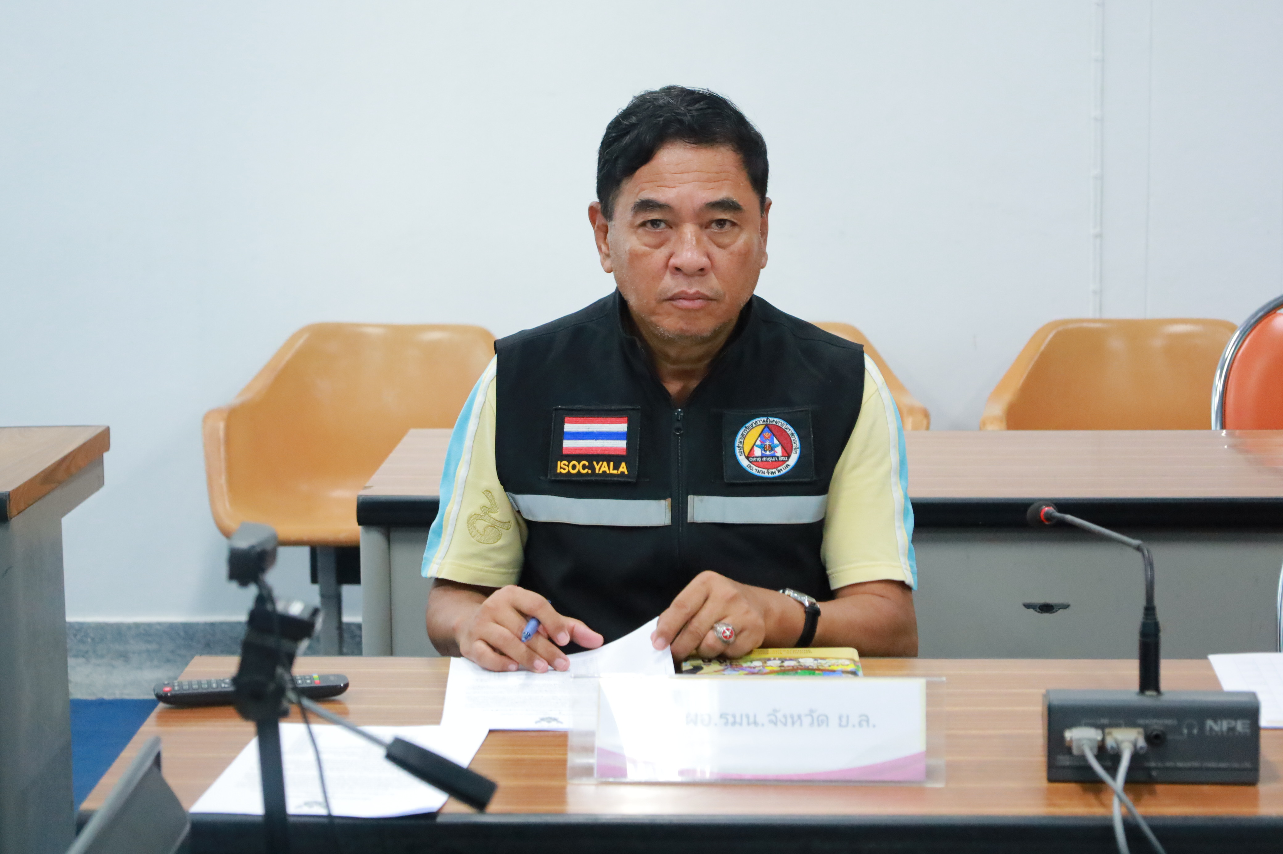 พช.ยะลา ร่วมประชุมภายใต้เส้นปฏิบัติการการเมืองและภาคประชาสังคม
