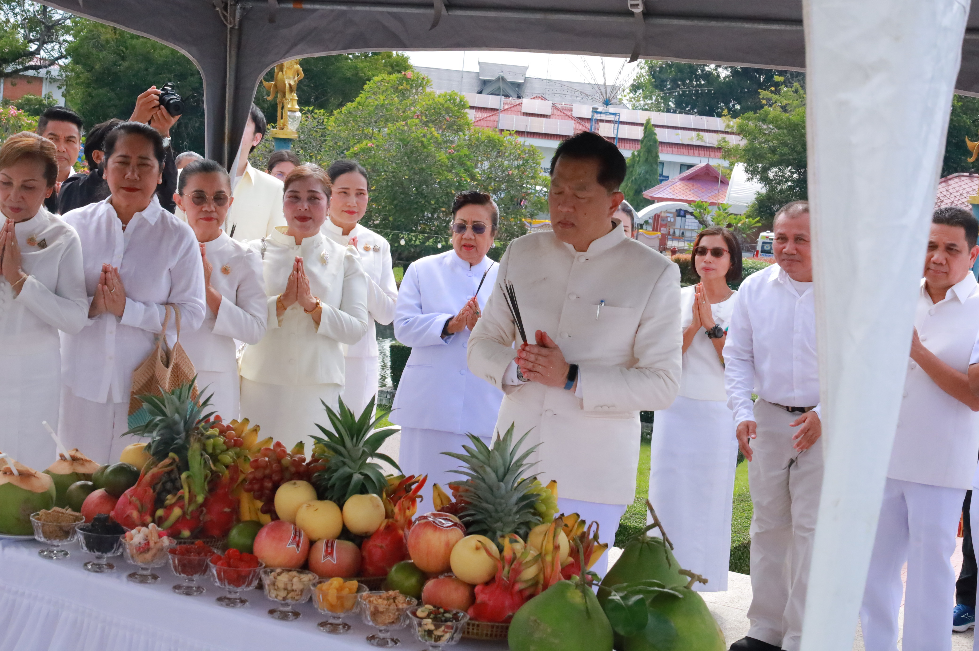 พช.ยะลา ร่วมพิธีอัญเชิญหลักเมืองจำลอง ประดิษฐานที่ศาลหลักเมืองยะลา