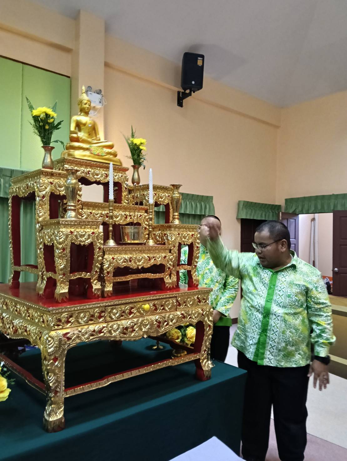 พช.ยะลา ร่วมโครงการส่งเสริมสนับสนุนการอนุรักษ์ฟื้นฟูขนบธรรมเนียมประเพณีวัฒนธรรมท้องถิ่นและมรดกภูมิปัญญาจังหวัดยะลา:กิจกรรมอบรมศาสนพิธีเบื้องต้น