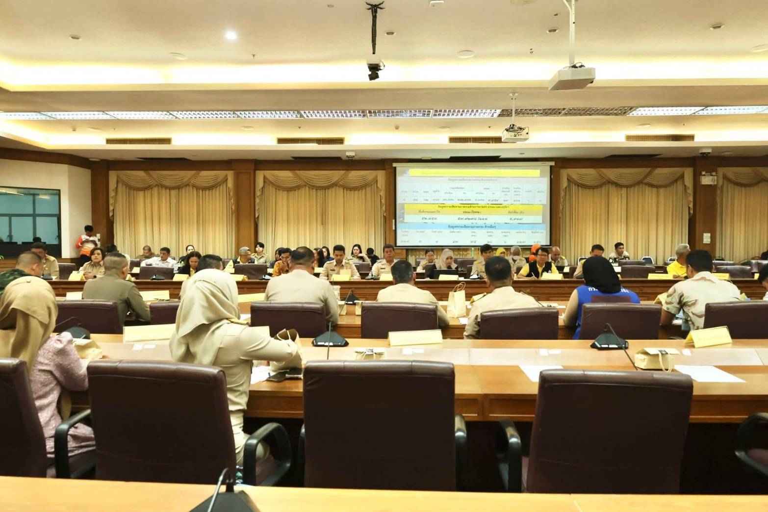 พช.ยะลา ร่วมประชุมเตรียมความพร้อมรับสถานการณ์อุทกภัยในช่วงฤดูฝนและการเตรียมการฝึกกองอำนวยการป้องกันและบรรเทาสาธารณภัยจังหวัดยะลา