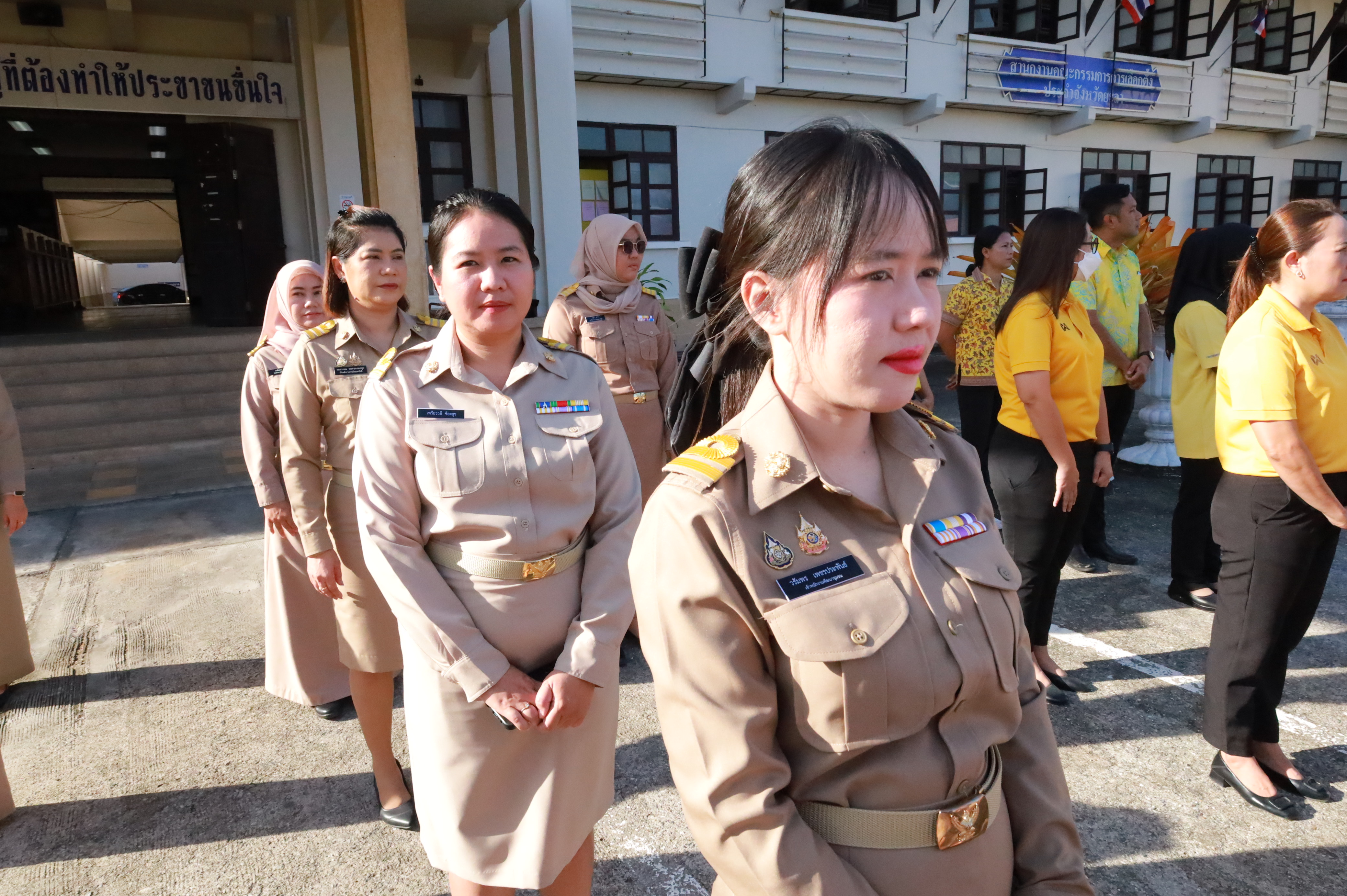 พช.ยะลา ร่วมกิจกรรมเข้าแถวเคารพธงชาติ และร่วมร้องเพลงชาติ
